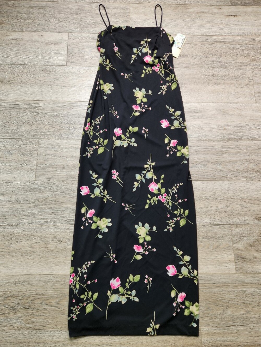 Arianna By Rachel Kaye Black Pink Floral Vintage Dress Womens 8 Nwt